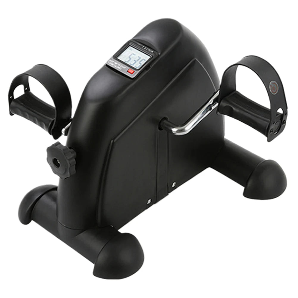 Mini Exercise Bike Peddler Exercise Bike Portable Foot Pedal Exercise Machine Adjustable Under Desk Bike LED Display for Seniors