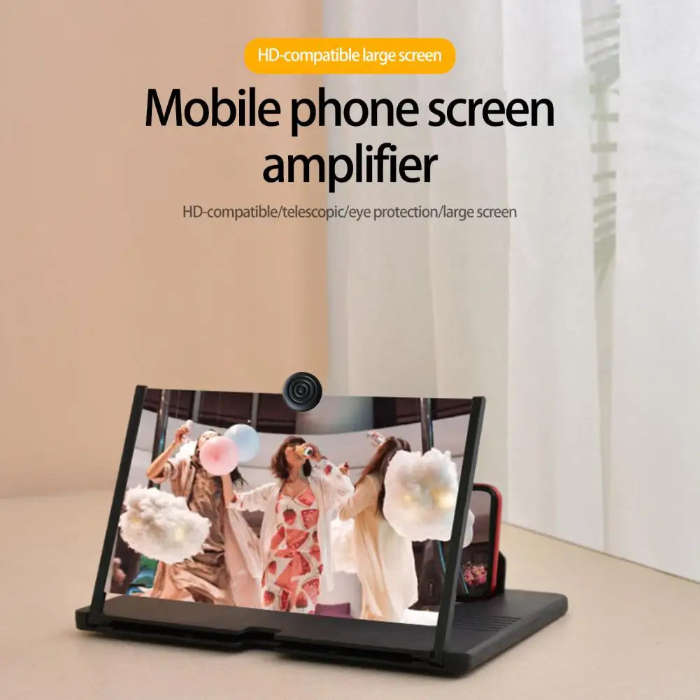 Phone Magnifying Glass  Useful 3D Mobile Phone Screen Magnifier Amplifier Stand  3 Colors Phone Screen Amplifier