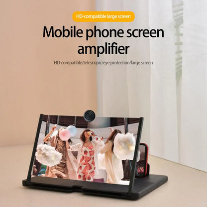 Phone Magnifying Glass  Useful 3D Mobile Phone Screen Magnifier Amplifier Stand  3 Colors Phone Screen Amplifier
