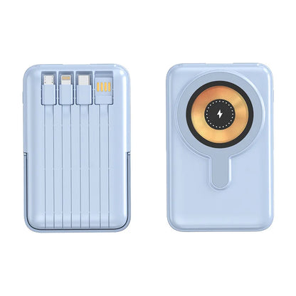 10000mAh Wireless Power Bank Magnetic 15W Wireless Charger with Stand External Battery PD20W Fast Charging For iPhone PowerBank