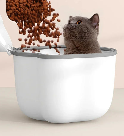 Large Dog Food Storage Bucket Pet Food Storage Bucket Food Seal Moisture-proof Cat Dry Food Bucket Storage Box Pet Dog Feeders