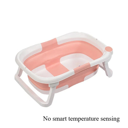 Portable Baby Bath Foldable Real-time Temperature Bathtub Suitable for Newborns 0-36 Months Baby Non-slip Bathtub