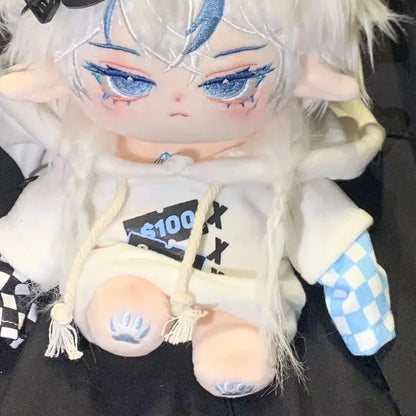 20cm Dress-up Doll's Clothes Cotton Doll Cute Clothes Cartoon Plush Doll Clothes Naked Doll Regular Body Only Clothes No Doll