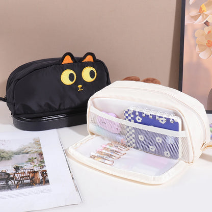 1 pc pencil case in the shape of a cute animal, cartoon-style, stylish and portable school supplies, back-to-school essentials