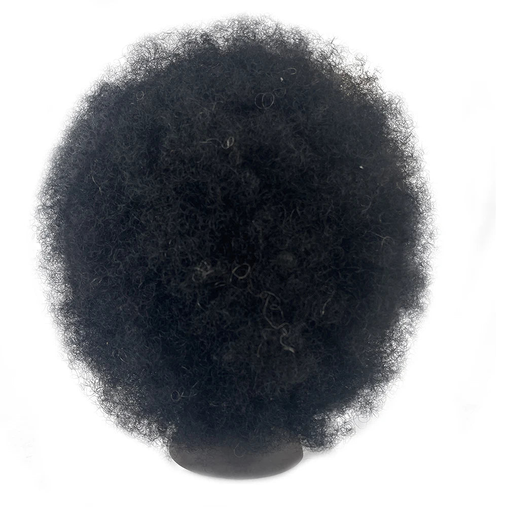 8 Inch 100% Human Hair Afro Mannequin Head  Traininghead Styling Braid Hair Dolls Head for Practicing Cornrows and Braids