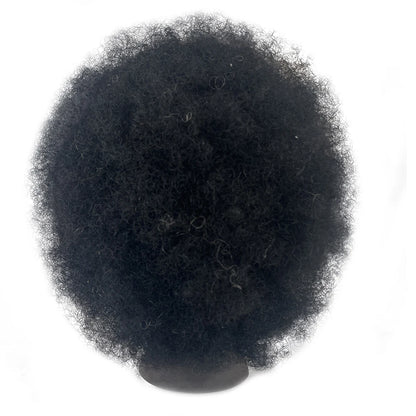 8 Inch 100% Human Hair Afro Mannequin Head  Traininghead Styling Braid Hair Dolls Head for Practicing Cornrows and Braids