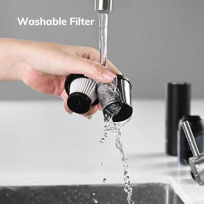 ABIRDAY Cordless Handheld Vacuum Cleaner for Laptop & Car,Portable & Multifunctional,USB Rechargeable,Strong Suction,Brushless