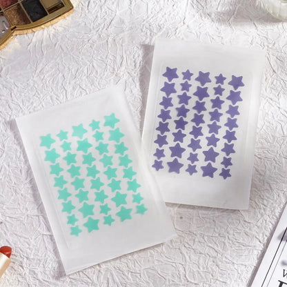 40pcs Colorful Star-Shaped PE Pimple Patches - Cute and Invisible Pimple Cover Stickers for Pimple Removal