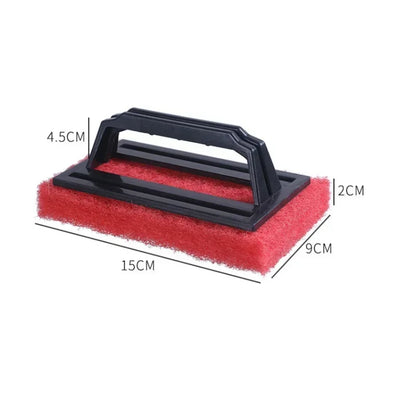 1PC Kitchen Sponge Holder Magic Eraser Scouring Pads with Handle Scouring Pad Cleaning Bathroom Handled Bath Scrubber
