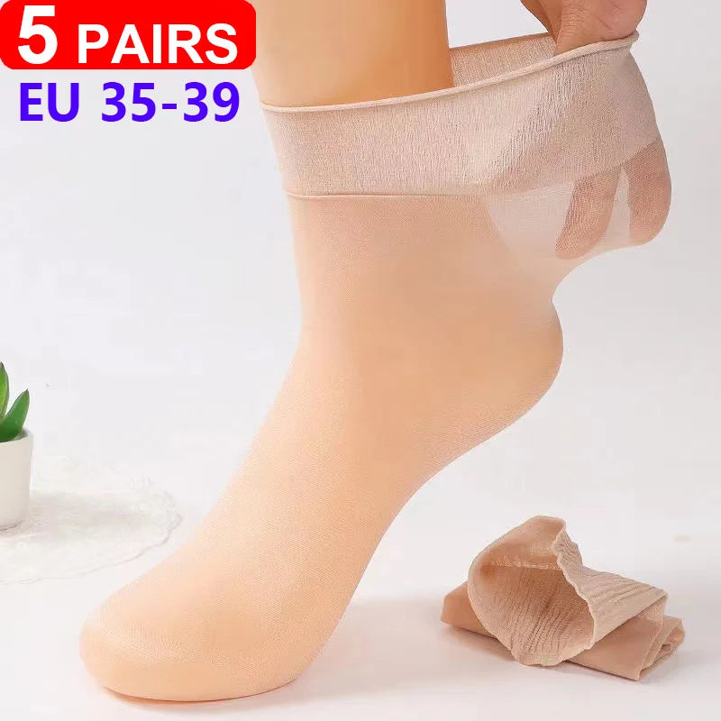 5Pairs Comfortable and Supportive Diabetic Socks for Men and Women Moisture wicking Cotton Fabric Non-binding Top Business Socks