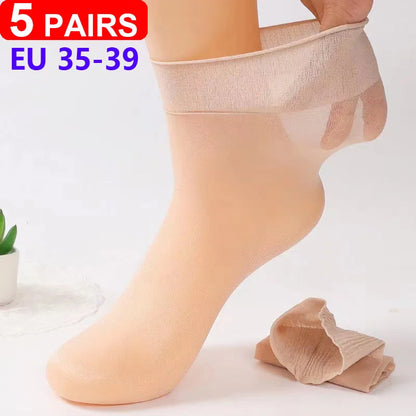 5Pairs Comfortable and Supportive Diabetic Socks for Men and Women Moisture wicking Cotton Fabric Non-binding Top Business Socks