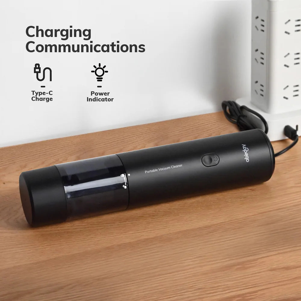 ABIRDAY Cordless Handheld Vacuum Cleaner for Laptop & Car,Portable & Multifunctional,USB Rechargeable,Strong Suction,Brushless