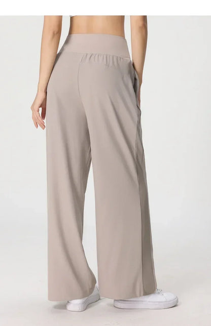 Yoga Pants Women's Loose Running Casual Pants Spring Summer Breathable Wide Leg Flare Outer Wear Sweatpants