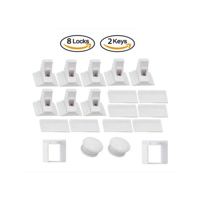 Magnetic Child Safety Lock Limiter Children Protection Baby Safety Lock Invisible Lock Kids Security Drawer Latch Cabinet Door