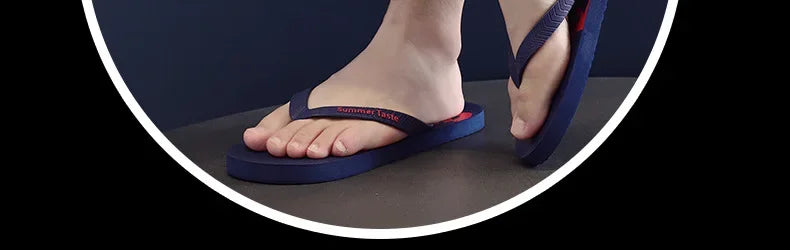 Flip-flops Men's Summer New Soft Sole Non-slip Flip-flops Youth Leisure Beach Sandals Sandalias De Fiesta Elegantes