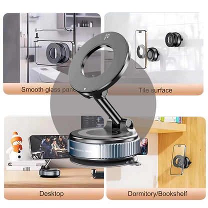 Magnetic Car Mount Strong Magnetic 360° Rotation Foldable Phone Holder For Cell Phone For iphone 14 15 16 Live Streaming K007