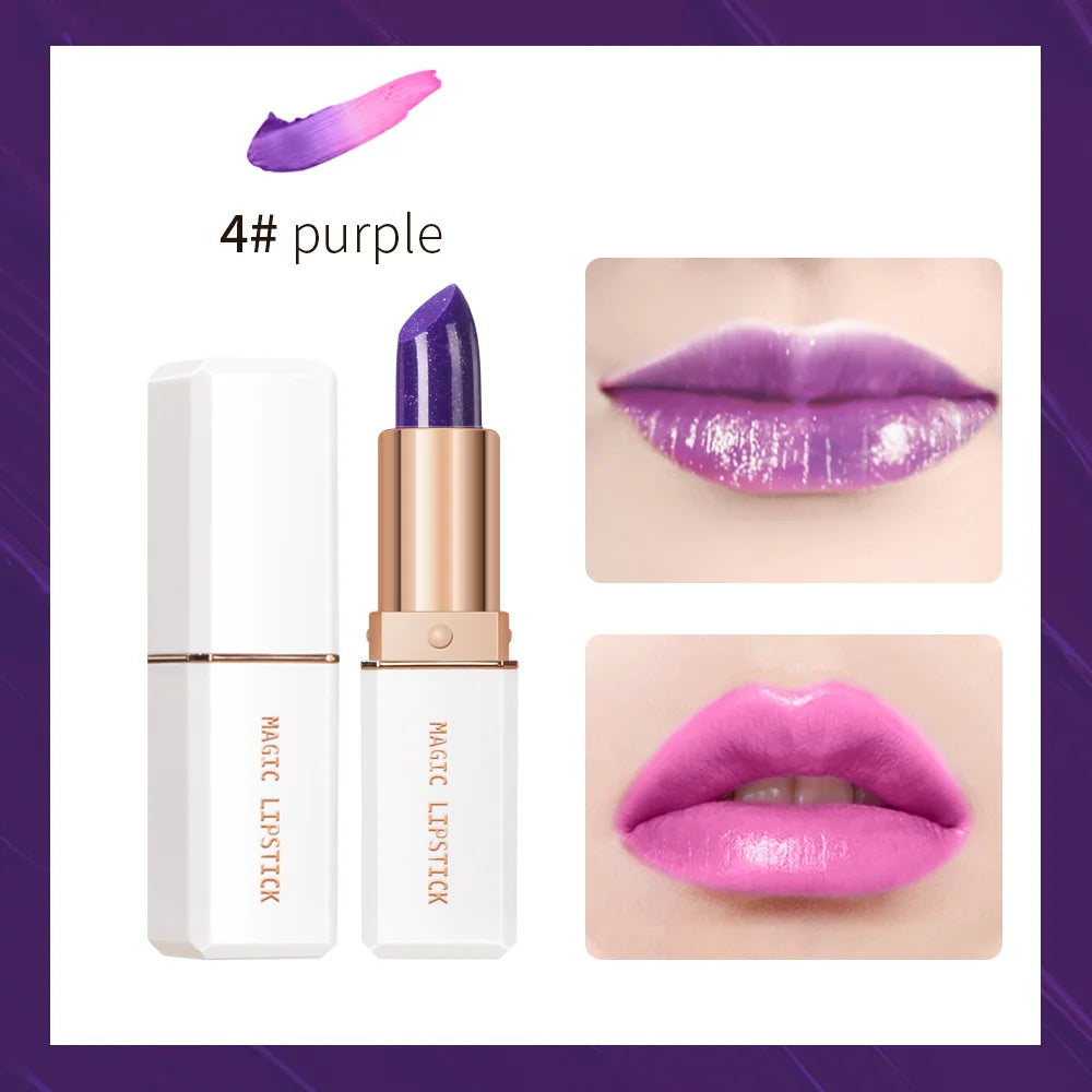 Magic Lipstick Temperature Color Changing Lip Stain Gloss Moisturizing Long Lasting Waterproof Lip Balm 6Colors Women Lipstick