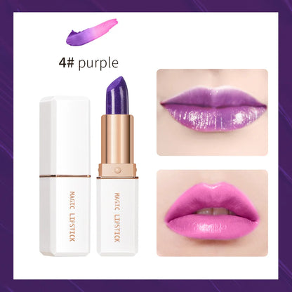 Magic Lipstick Temperature Color Changing Lip Stain Gloss Moisturizing Long Lasting Waterproof Lip Balm 6Colors Women Lipstick