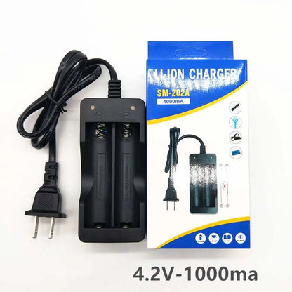 Rechargeable 18650 Battery Charger Intelligent Charge Battery Charger Auto Stop Charger Lithium Battery Charger Charger Adapter