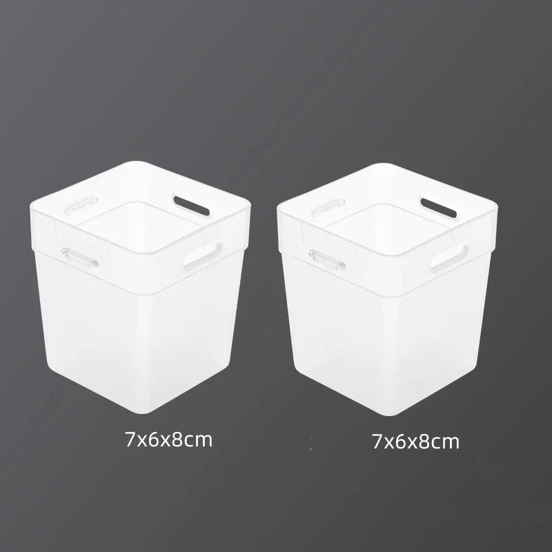 2Pcs Refrigerator Organizer Bins Transparent Fridge Storage Bin Food Fresh Box Vegetable Fruit Container Kitchen Accessories