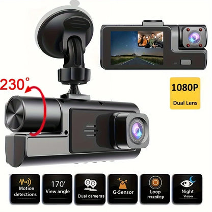 2 Camera Dash Cam For Car Camera 1080P Video Recorder  Car DVR Front Rear View Camera Night Vision Black Box Car Accessories