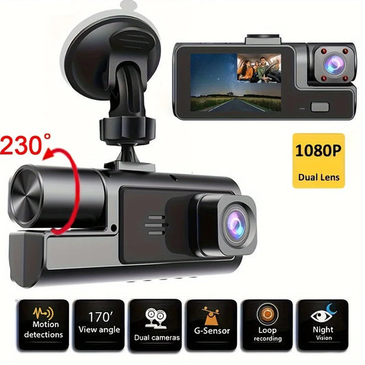 2 Camera Dash Cam For Car Camera 1080P Video Recorder  Car DVR Front Rear View Camera Night Vision Black Box Car Accessories