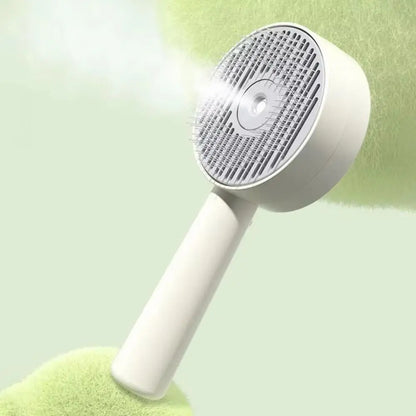 Anti-Static Pet Spray Hair Comb Demating Massaging Steam Spray Hair Remover Gentle Effective Smooth Tips