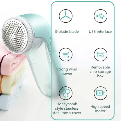 Household Clothes Electric Lint Remover Fabric Shaver Portable Clothes Fluff Pellet Remover for Clothing Fur Ball Trimmer USB