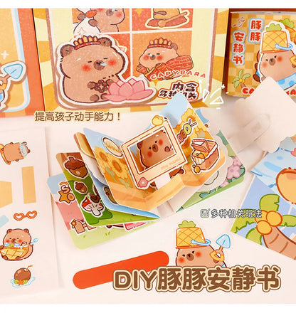 1 Set Capybara Stationery Set Student Graduation Gift Handbook Gift Bag Primary School Student Birthday Prizes