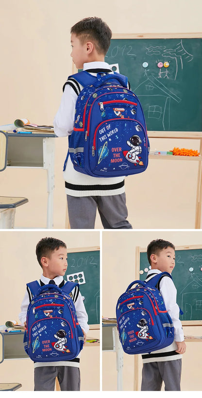 School Bags for Kids Backpack for Boys Elementary Kindergarten Preschool School Bag 14 inch Multifunctional Cute Large Capacity