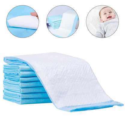 20 Pcs Disposable Changing Pads Urine Pad Breathable Sky Blue Non Woven 50x60cm Baby Newborn Diaper Pad Portable Mat
