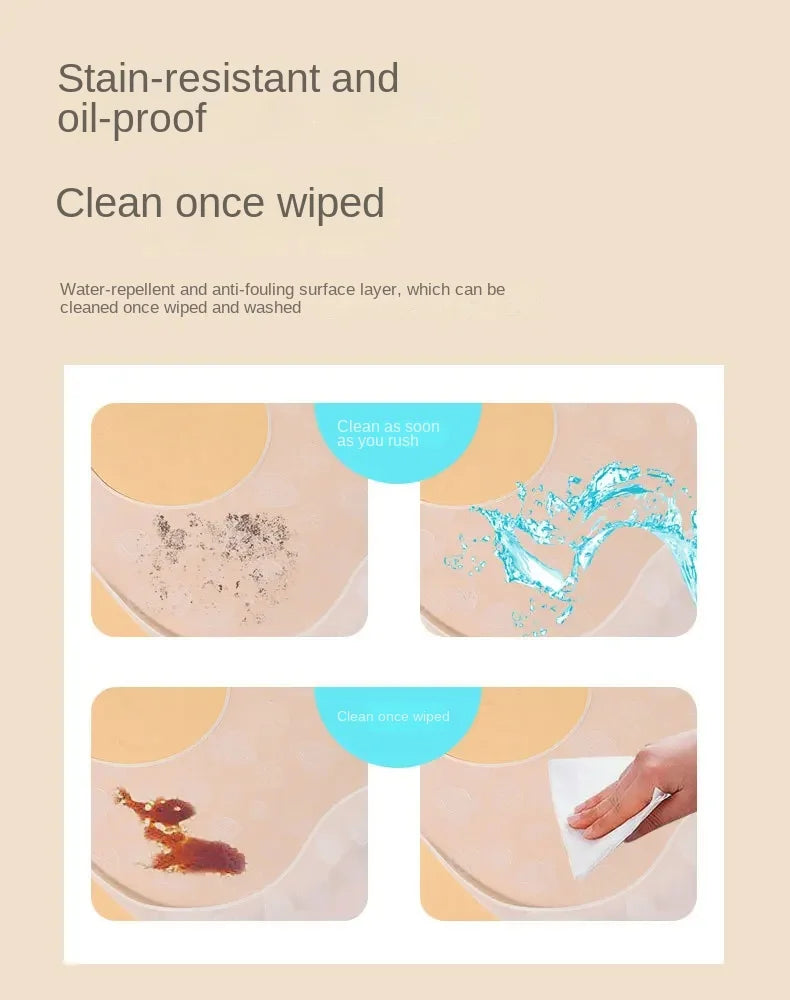 Baby Food-grade Silicone Bib Baby Food Rice Pocket Saliva Pocket Lightweight Waterproof Bib for Children