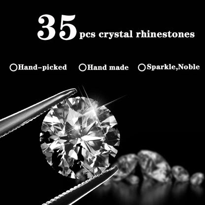 Car One-Click Engine Start Stop Switch Button Cover Crystal Rhinestone Cover Protector Ring Hand-set Sticker Decoration