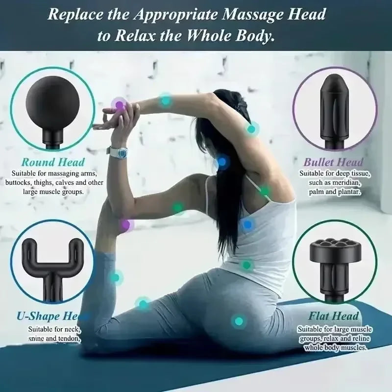 Fascia gun muscle relaxation massager smart mini full body massage impact gun portable small electric full body massage gun