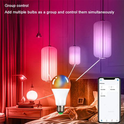 Smart Bulb Smart Life App Control WiFi Bluetooth RGB + CW LED Light 22085-265V Dimmable Crystal Room Decoration