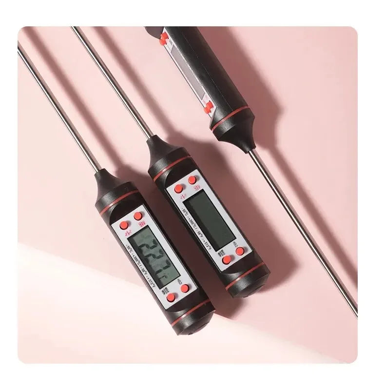 Kitchen Food Baking Digital Thermometer New Meat Thermometer Electronic Probe Type Digital Display Liquid Grill Thermometer