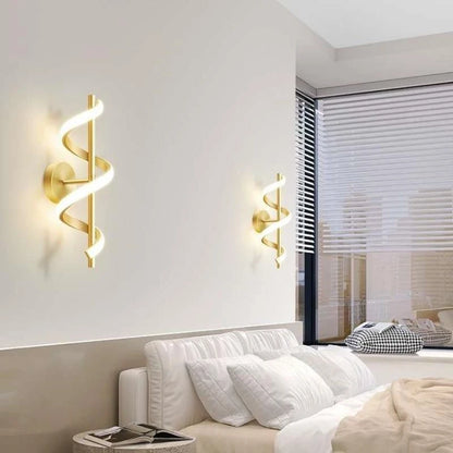 Modern LED Wall Lamp Black Gold Decorative Lighting Living Room Corridor Indoor Fixtures  Minimalist