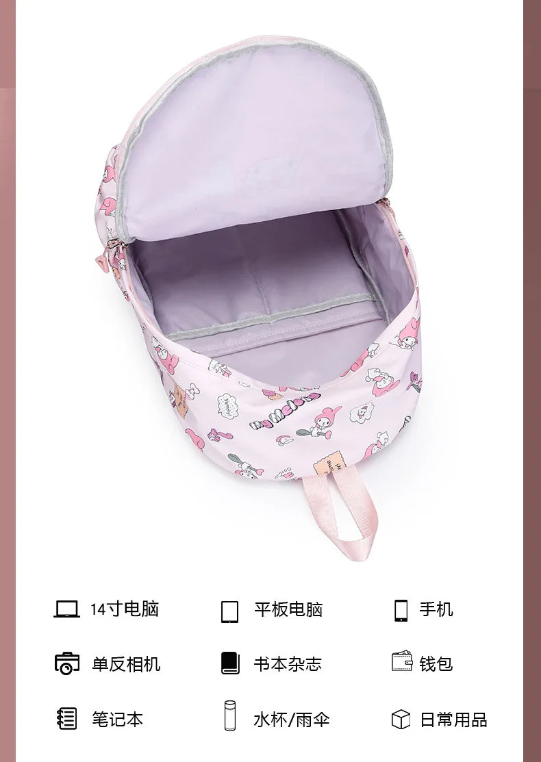 New style trendy student schoolbag cartoon print cute large capacity backpack fashionable middle school student backpack