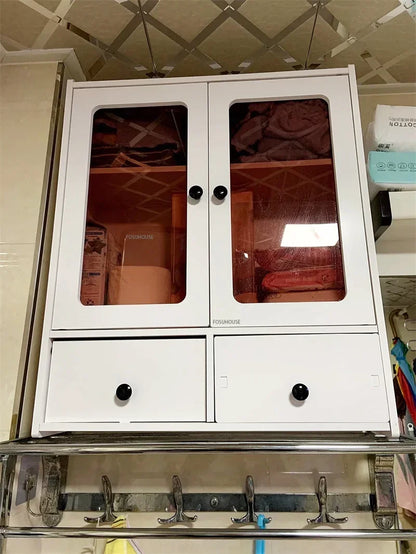 Open Cabinets Towel Cabinet Storage Bathroom Furniture Vanity Sink Narrow Double Washbasin Shelf Locker Wall Pharmacy Floor Wc
