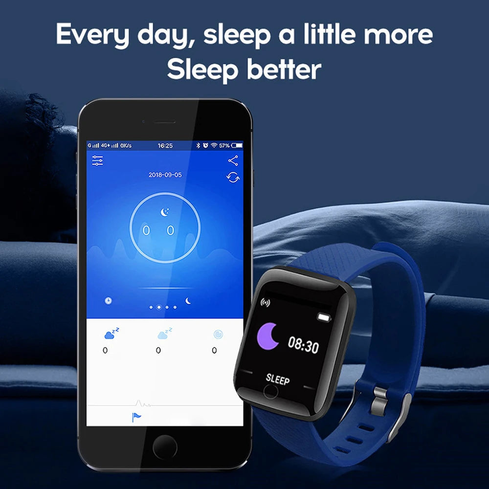 GPS Fitness Heart Rate Monitor Activity Tracker Waterproof Sleep Tracker Sport Bracelet Pedometer Step Calories Kids Smart Watch