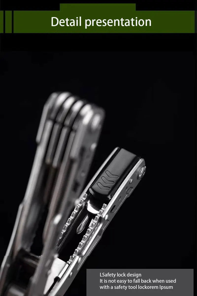 Stainless Steel Pliers Outdoor Knife Combination Folding Car Convenient Knife Pliers Pliers Multifunctional Tools