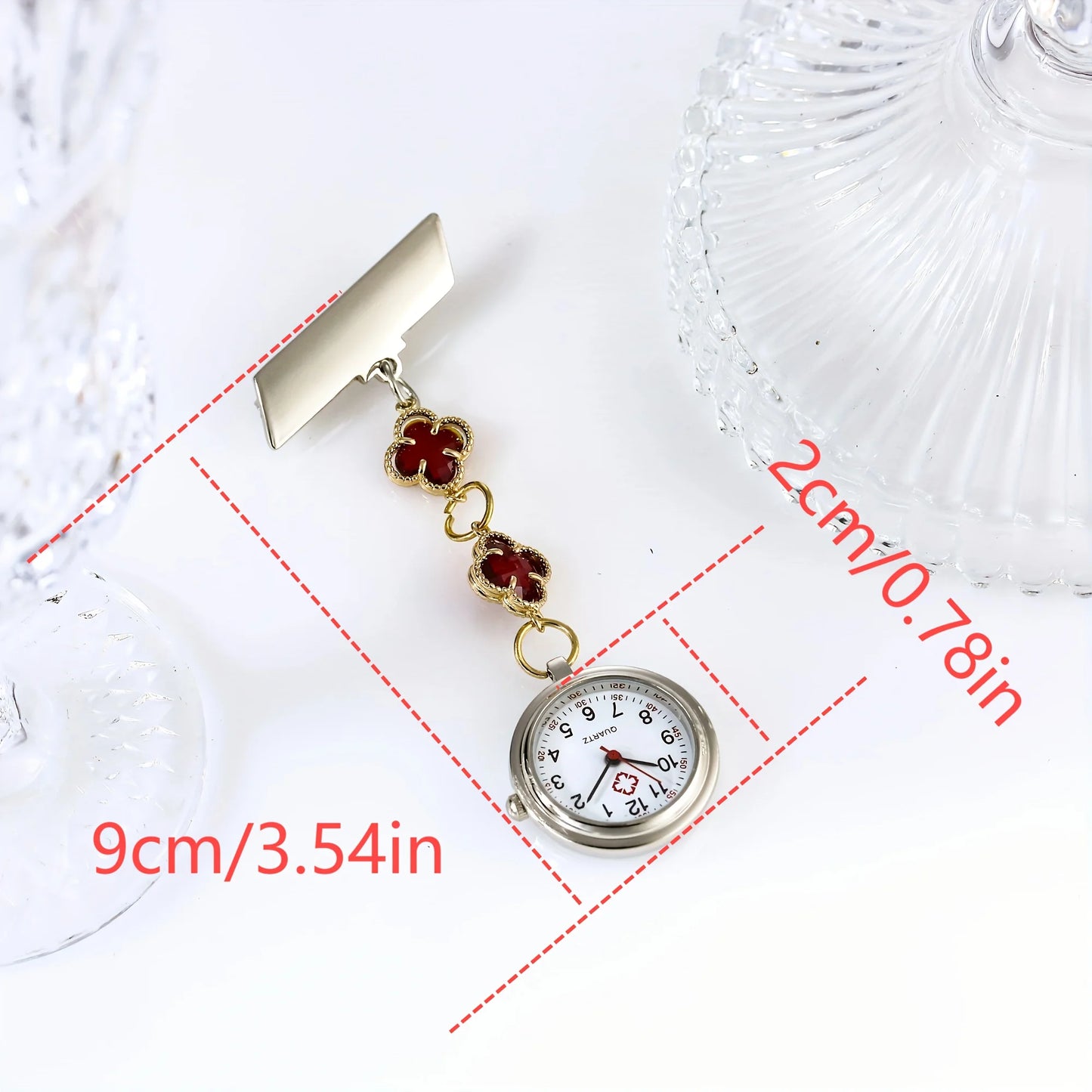 1pc new nurse watch chest watch fashionable and cute quartz pocket watch simple hanging watch simple hanging watch