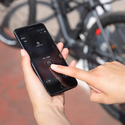 Bicycle Lock Heavt Duty Anti-Theft Smart Fingerprint Folding Lock Alloy Steel Anti-Hydraulic Shear Motorcycle Bike Accessories