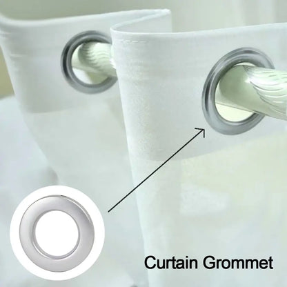 Plastic Curtain Eyelet Ring Curtain Grommet Top Mute Hanging Curtain Ring for Bathroom Living room Home Decor Curtain Accessory