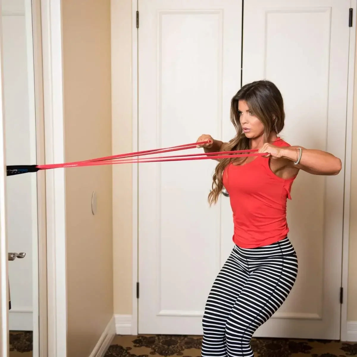 Door Anchor Pull Rope Door Buckle Resistance Band Fitness Elastic Exercise Training Strap Door Anchor Portable Fitness Equipment