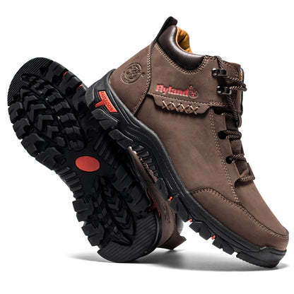 FLYLAND Fashionable  Ankle Boots Men Casual Sneakers Work Office Shoes