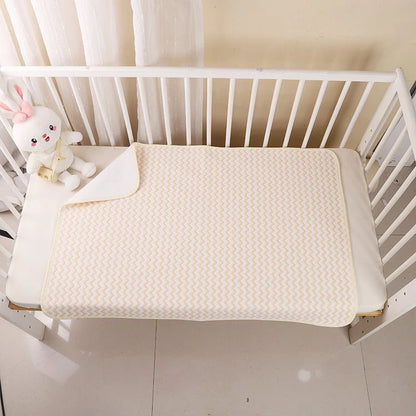 Reusable Infant Change Pad Baby Waterproof Crib Changing Mat Urine Sheet Cotton Diaper Cover Washable Newborn Bed Nappy Mattress