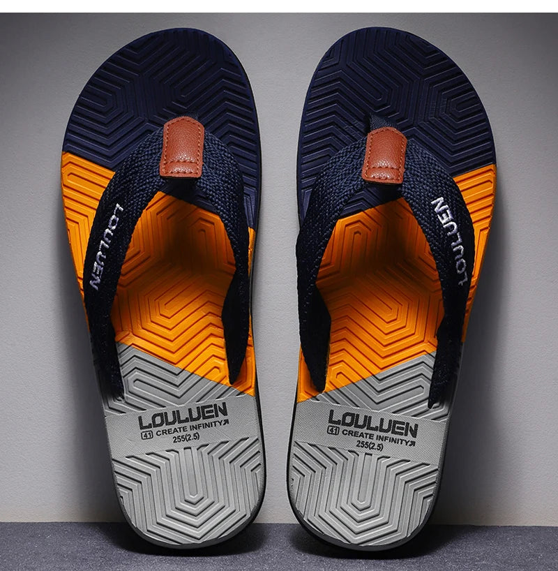 High Quality Hot Sale Men Flip Flops Summer Beach Flip Flops Men Fashion Breathable Casual Beach Men Slippers Summer Outdoor