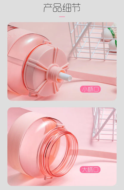 Sports Water Bottles Portable Safety PC Plastic Strong Large 1000ML Personalized Outdoor Drinking Cup Birth Gift Free Customize