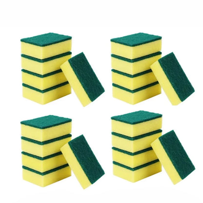 30PCS Dishwashing Sponge Kitchen Nano Emery Magic Clean Rub Pot Rust Focal Stains Sponge Removing Kit Cleaning Brush Sponges